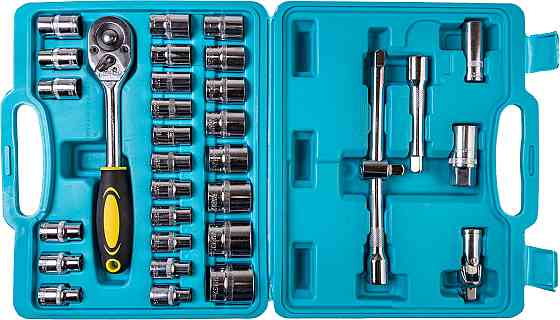 ТИТУЛ Набір інструментів ТИТУЛ ½"&TORX 32 шт 8-32 мм Е10-Е18 CrV кейс 78-6032 Киев