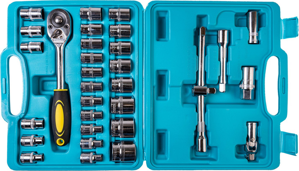 ТИТУЛ Набір інструментів ТИТУЛ ½"&TORX 32 шт 8-32 мм Е10-Е18 CrV кейс 78-6032 Киев - изображение 2