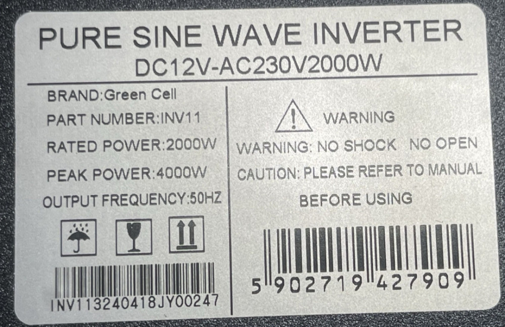 Інвертор Green Cell 2000/4000 Вт. Київ - фото 5