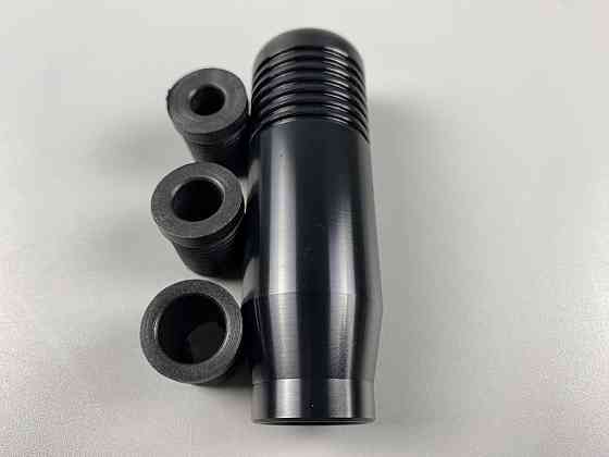 Наконечник на ручку кп, набалдашник на коробку передач ручка кп + 3 штуцери в комплекті чорний Мукачево