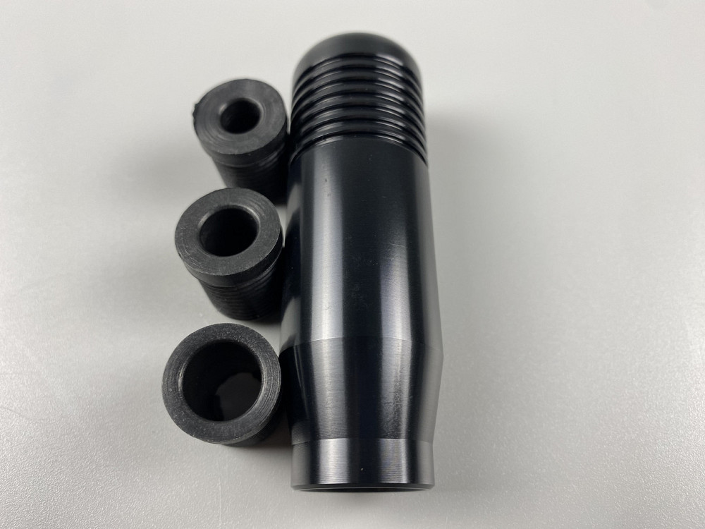 Наконечник на ручку кп, набалдашник на коробку передач ручка кп + 3 штуцери в комплекті чорний Мукачево - фото 4