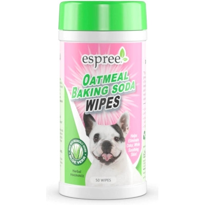 Влажные салфетки для животных Espree Oatmeal Baking Soda Wipes 50 шт. (0748406014251) Винница - изображение 1
