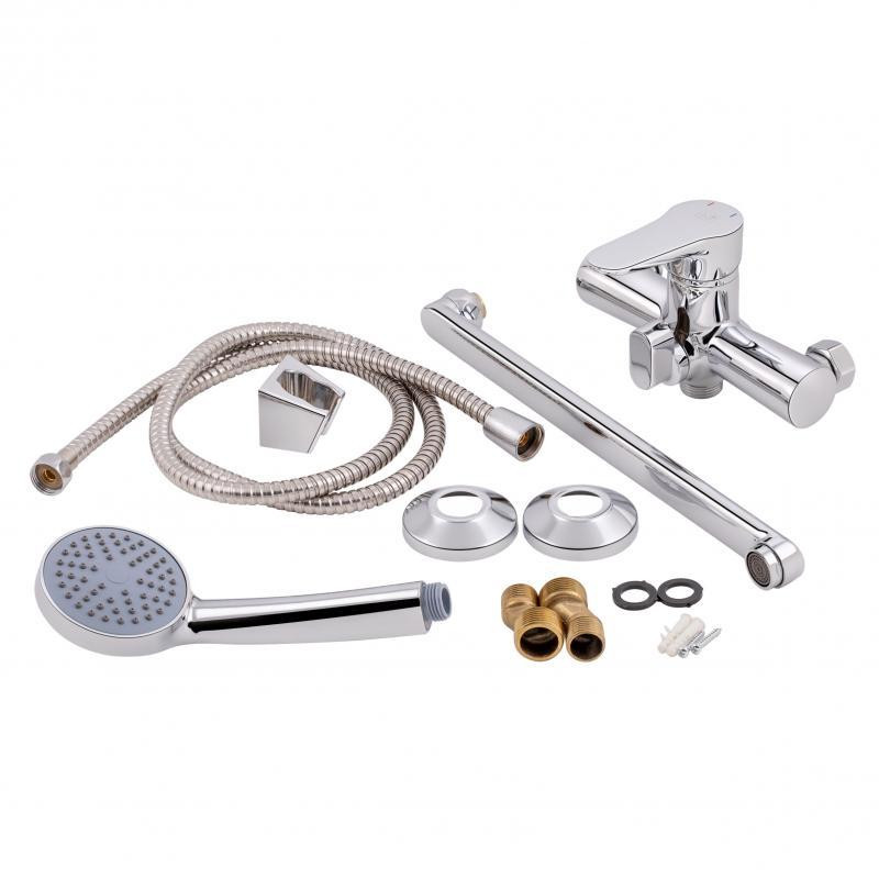 Змішувач для ванни Lidz (CRM) 14 34 005-1 New з душовим гарнітуром (LIDZCRM14340051) Київ - фото 6