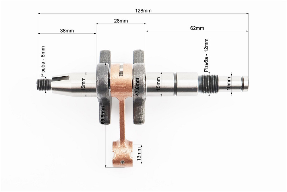 Колінвал, палець 10mm MS-180 + підшипник "PRO" Киев - изображение 2