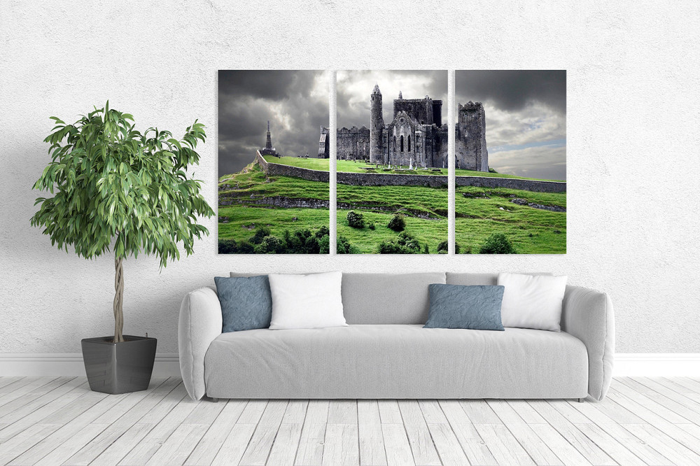 Модульная картина в гостиную / спальню    Старовинний  замок   ART-001_3A 70х130 см Киев - изображение 2