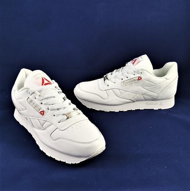 Чоловічі Кросівки Reebok Classic Білі Рибок (розміри: 45) Відео Огляд Дніпро - фото 10