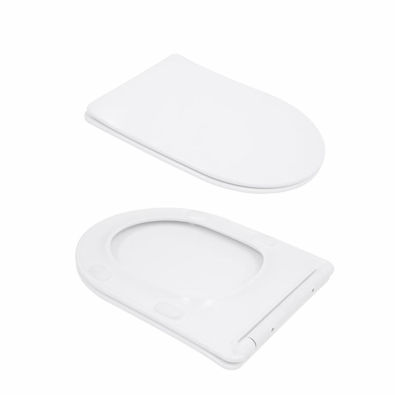 Унитаз напольный Qtap Evia Ultra Quiet 630×350×795 мм с сиденьем Soft-close, White QTEVI27W49258 Киев - изображение 8