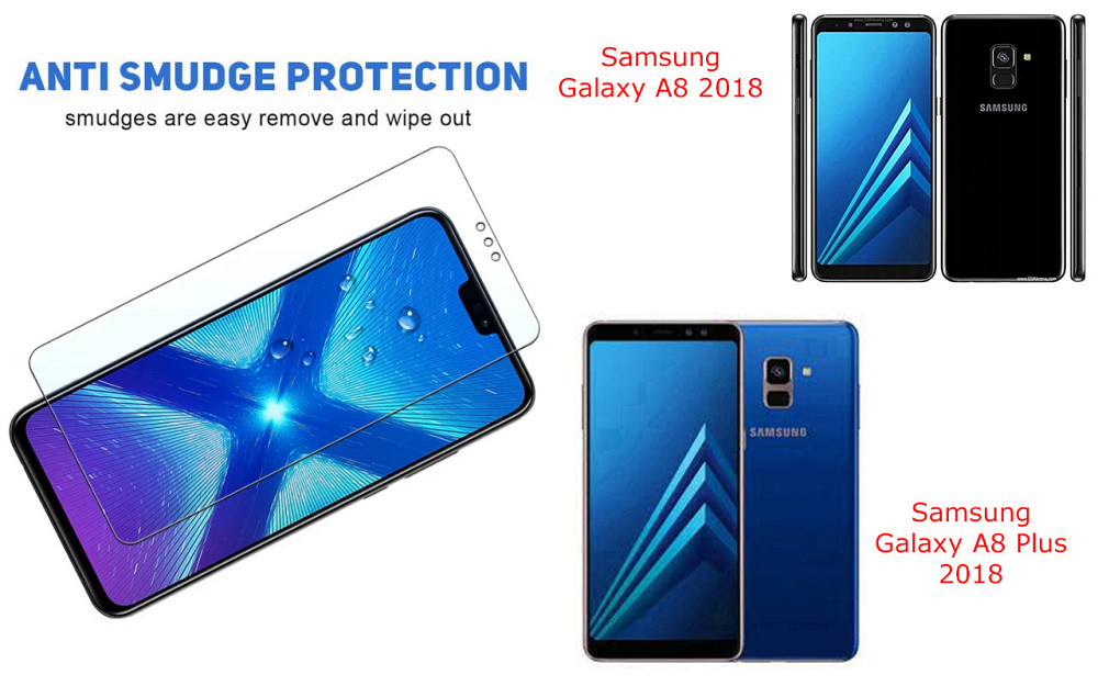 Захисне скло NeoGlass для Samsung Galaxy A8 2018, Galaxy A8 Plus 2018 – надпрозоре та стійке Київ - фото 3