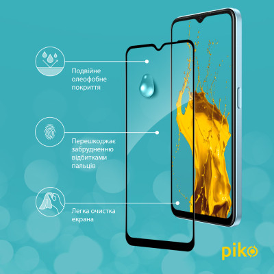 Скло захисне Piko Full Glue Oppo A57S Black (1283126576744) Вінниця - фото 4