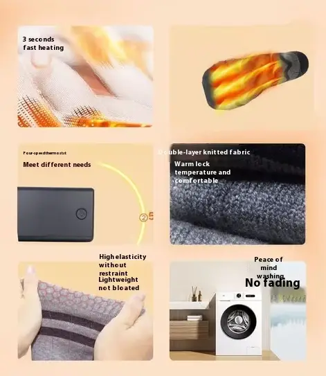 Шкарпетки з підігрівом ZBHSWZ07 з блоком живлення 5000mAh 38-44р. (Сірі) Вінниця - фото 7