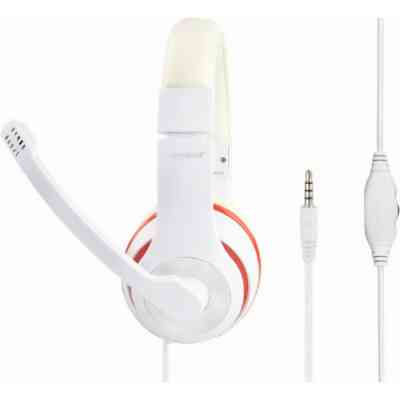 Наушники Gembird MHS-03 White/Red (MHS-03-WTRD) Винница