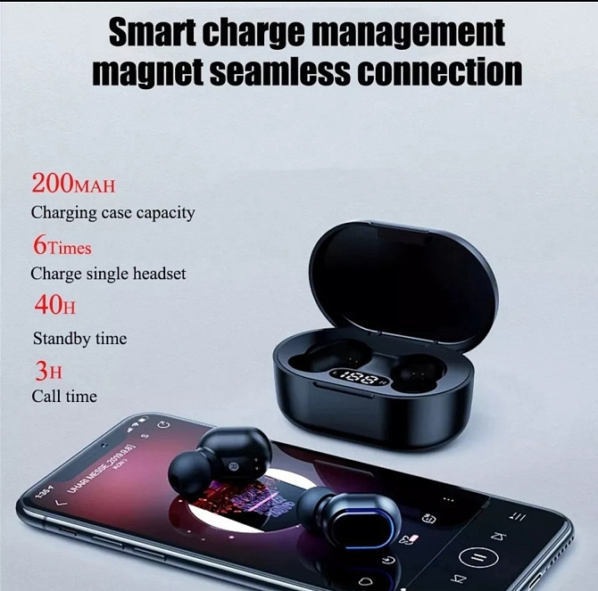 Навушники бездротові Bluetooth TWS E7S Fone (по типу Airdots) Київ - фото 6