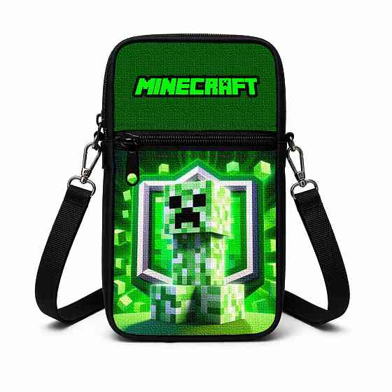 Сумка-чехол для телефона Minecraft детская через плечо, водонепроницаемая мини-сумка (4795) Киев