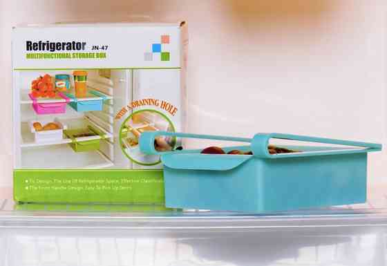 Подвесной контейнер для холодильника и дома Refrigerator Multifunctional Storage Box Голубой Сумы