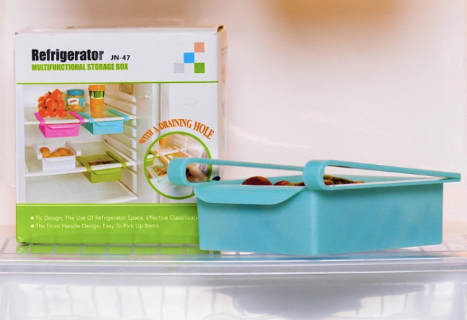 Підвісний контейнер для холодильника Refrigerator Multifunctional Storage Box Блакитний Суми - фото 2