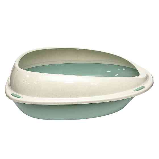 Відкритий туалет для котів Shuttle з бортиком, розмір 45 x 36 x 15.5 см Вінниця