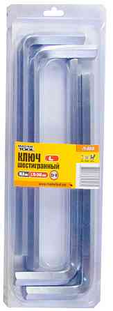 Ключ шестигранний MASTERTOOL Long Arm CrV 16,0 мм 75×246 мм набір 4 шт 75-0016 Коломия