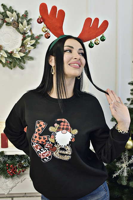 Жіночий світшот на флісі "Xmas" оптом | Норма і батал Київ - фото 7