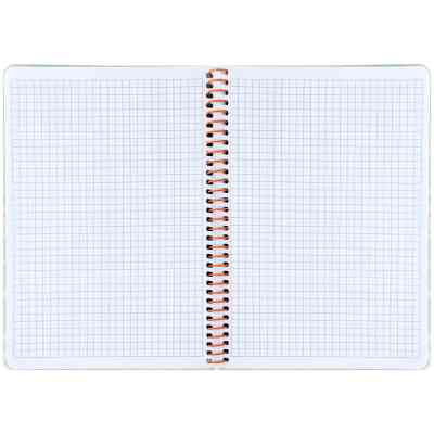 Блокнот Axent на спіралі А5 80 аркушів, клітинка, пластикова обкладинка, салатовий (8462-1-A) Вінниця