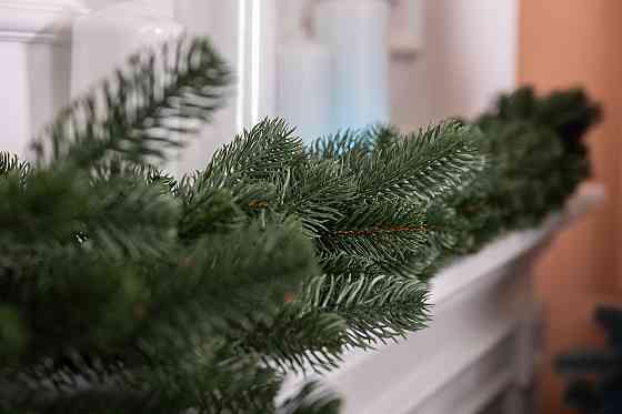 Зелена штучна хвойна гирлянда 1 м Преміум Київ