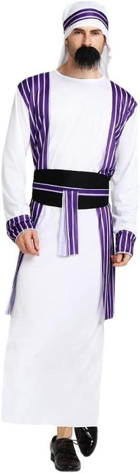 Костюм арабського шейха чоловічий, набір кандура, гутра, пояс для косплею східного принцу, карнавалу, Хелловіну, корпоративу Київ - фото 2