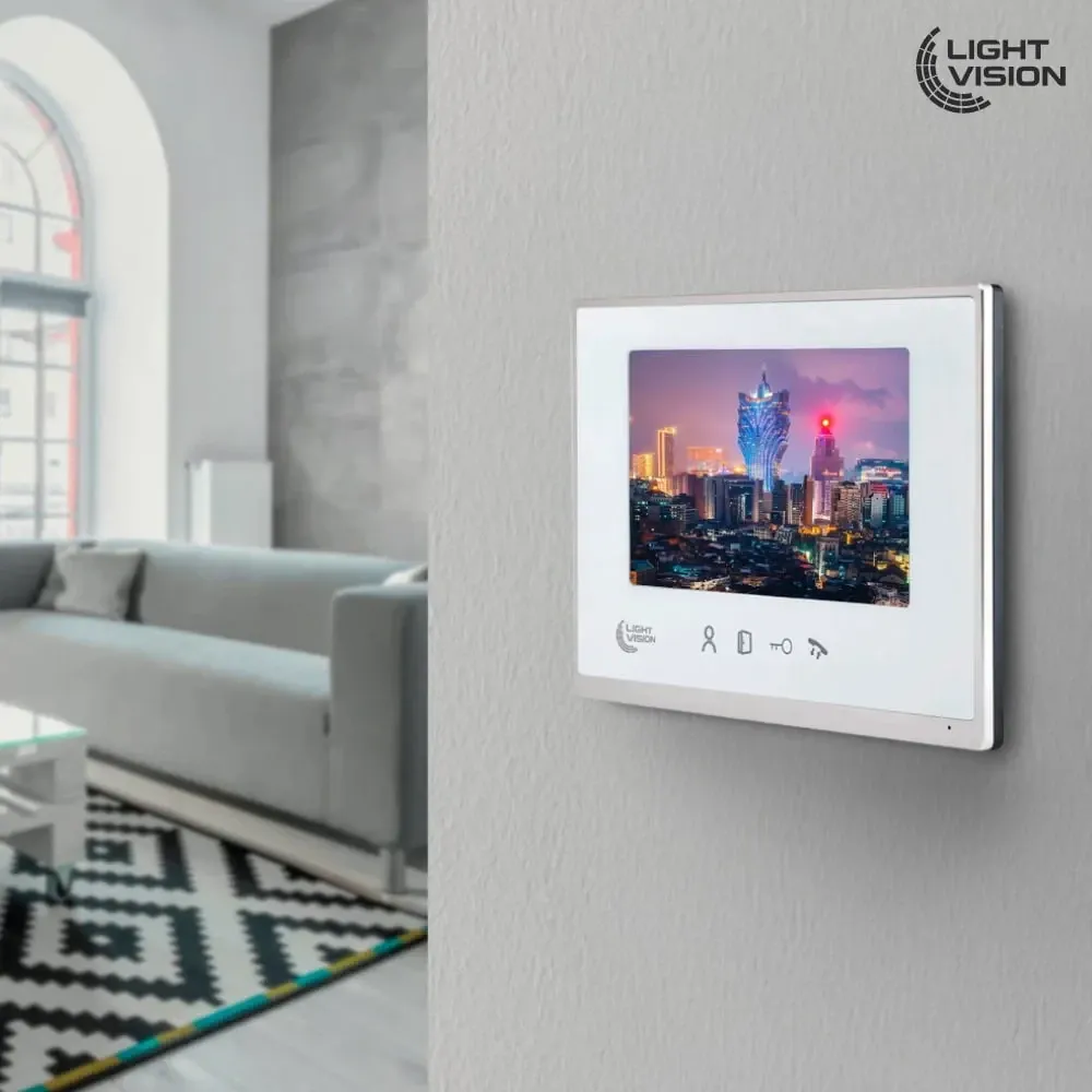 Відеодомофон 7” Light Vision MACAO FHD White (82-00202) Київ - фото 6