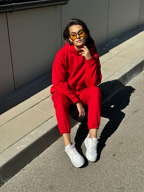 Теплый костюм женский Красный L/XL Харьков - изображение 2