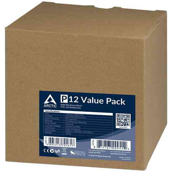 Вентилятор Arctic P12 5-pack (ACFAN00135A) ( 15873 ) Харьков