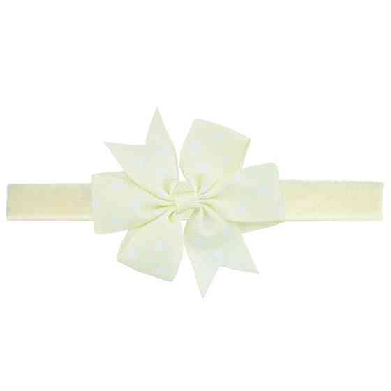 Детская повязка в горох one size бежевый Киев