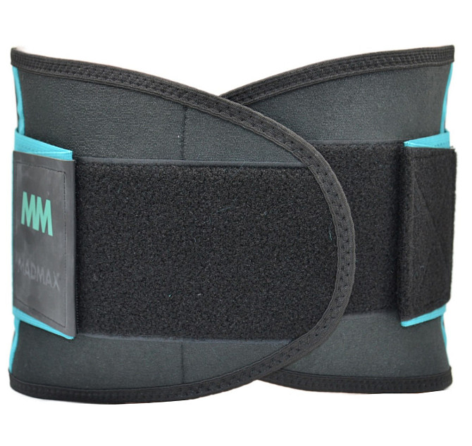 Пояс компресійний MadMax MFA-277 Slimming belt Black/turquoise M Каменское - изображение 3