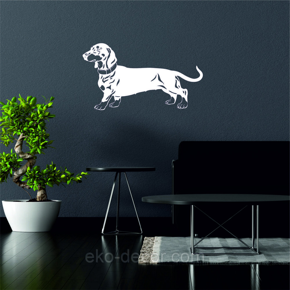 Декоративне настінне Панно «Такса», Декор на стіну 50*28 см, Білий Київ - фото 3