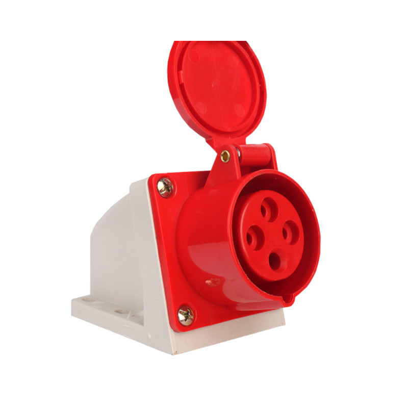 Разъем силовой штепсельный стационарный 4x16 3P+PE, 16А, 380-415 В, IP44 Днепр - изображение 2