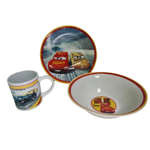Набір дитячого посуду Тачки 3 пр.:(тарілка/миска/чашка) TO-8 Interos Житомир - изображение 2