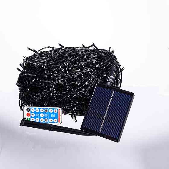 Вулична новорічна гирлянда 100 м, 1000 LED, жовте світло Київ