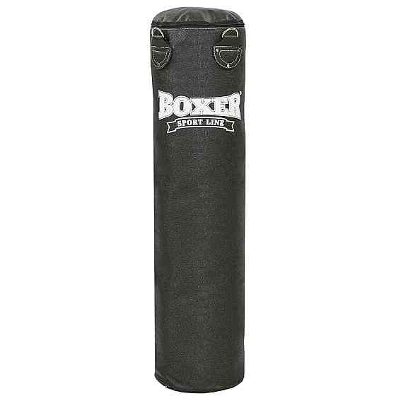 Мешок боксерский Цилиндр Кирза BOXER (h-140см, d-33см, вес-36кг, черный) Вишнёвое