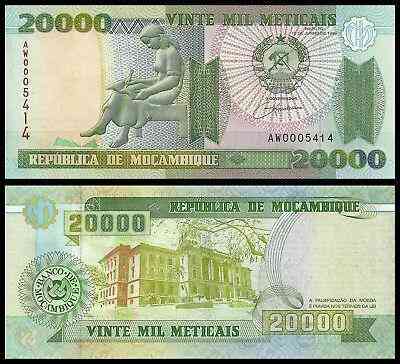 Mozambique Мозамбік - 20000 Meticais 1999 UNC P. 140 Полтава