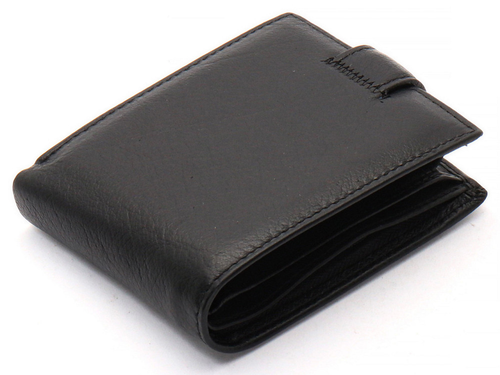 Черное мужское портмоне из натуральной кожи с визитницей Marco Coverna MC-2057-1 Киев - изображение 4