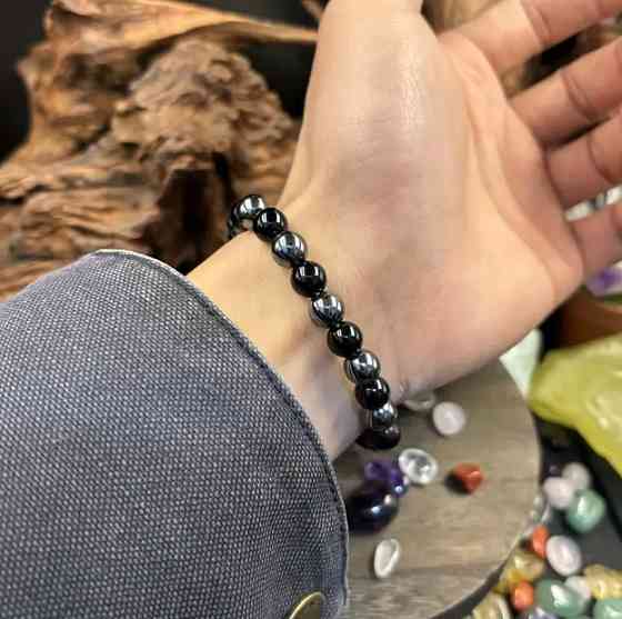 Браслет из гематита и обсидиана – для фокуса, стойкости и ментальной ясности Киев