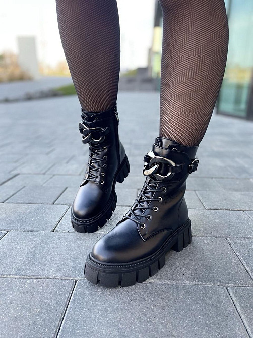 Miralux Черевики жіночі MiraLux 1115 чорні (зима, шкіра натуральна) (4887) 39 Коломия - фото 1