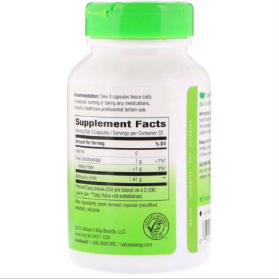 Трави Nature's Way Корінь Астрагала, Astragalus Root, 470 mg, 100 капсул (NWY-10180) Вінниця - фото 2