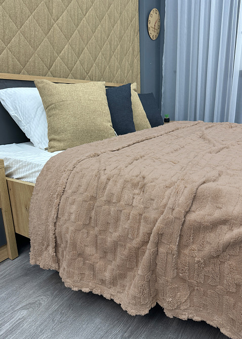 Плед-покривало 200х230 см (+-5см) Бежевий (87-240) Київ - фото 7