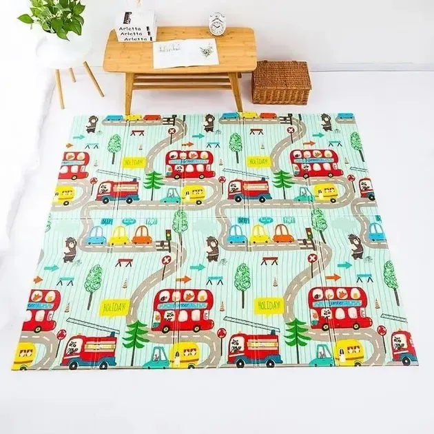 Детский развивающий двусторонний термо коврик в сумке Коломыя - изображение 4