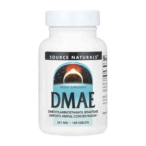Диметиламиноэтанол Source Naturals DMAE 351 мг 100 таблеток Луцк