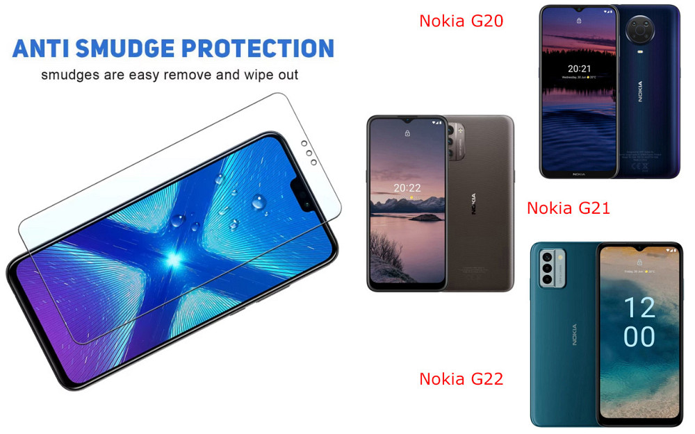 Защитное стекло NeoGlass для Nokia G20, Nokia G21, Nokia G22 – ультрапрозрачное и устойчивое Киев - изображение 3