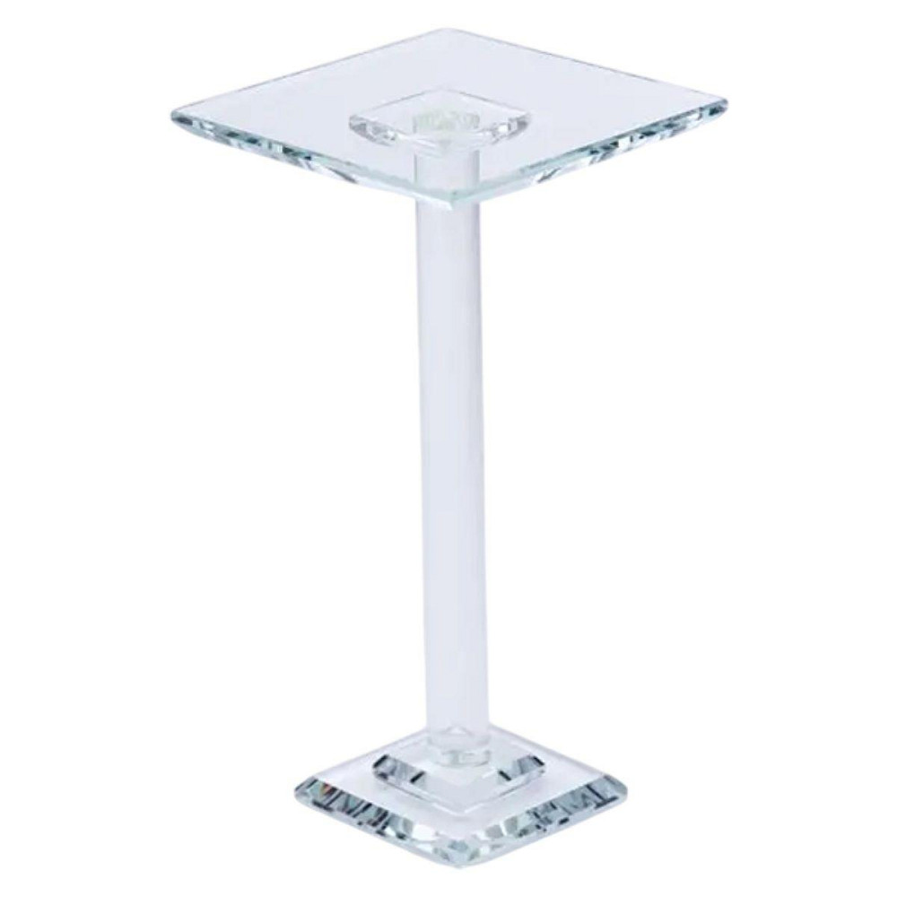 Тортовница стеклянная на ножке 12×12×23 см квадратная стойка для торта, капкейков HP-4-72L Киев - изображение 3