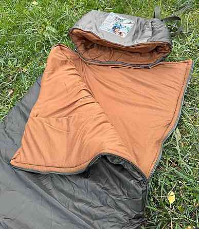 Зимовий спальний мішок Tulumu 180х70+25 см капюшон (до -35С) Хаки Вінниця