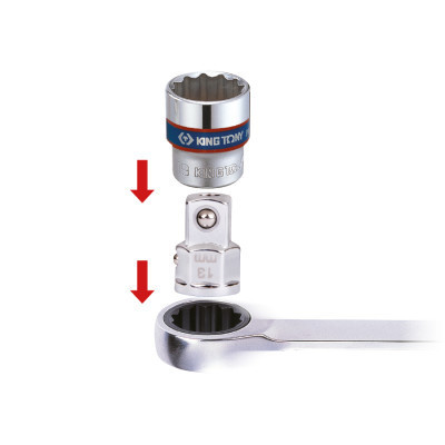 Тримач для біт KING TONY 3/8" шестигранний 13 мм (373203R) Вінниця - фото 3