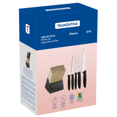 Набор ножей Tramontina Plenus Black 6 предметів (23498/028) Винница - изображение 5