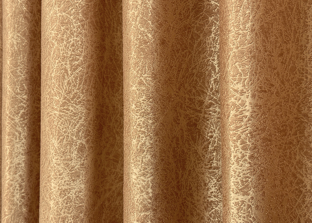 Комплект готовых штор VR-Textil Софт № 1745ш Золотистый 150х275 см 2 шт (33-0642) Киев - изображение 7