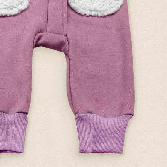 Комбінезон демі з капюшоном Teddy зріст 86 см (12 - 18 місяців) Malena Рожевий з білим Кривий Ріг